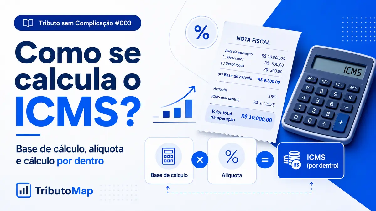 Capa do Tributo sem Complicação #003: Como se calcula o ICMS?